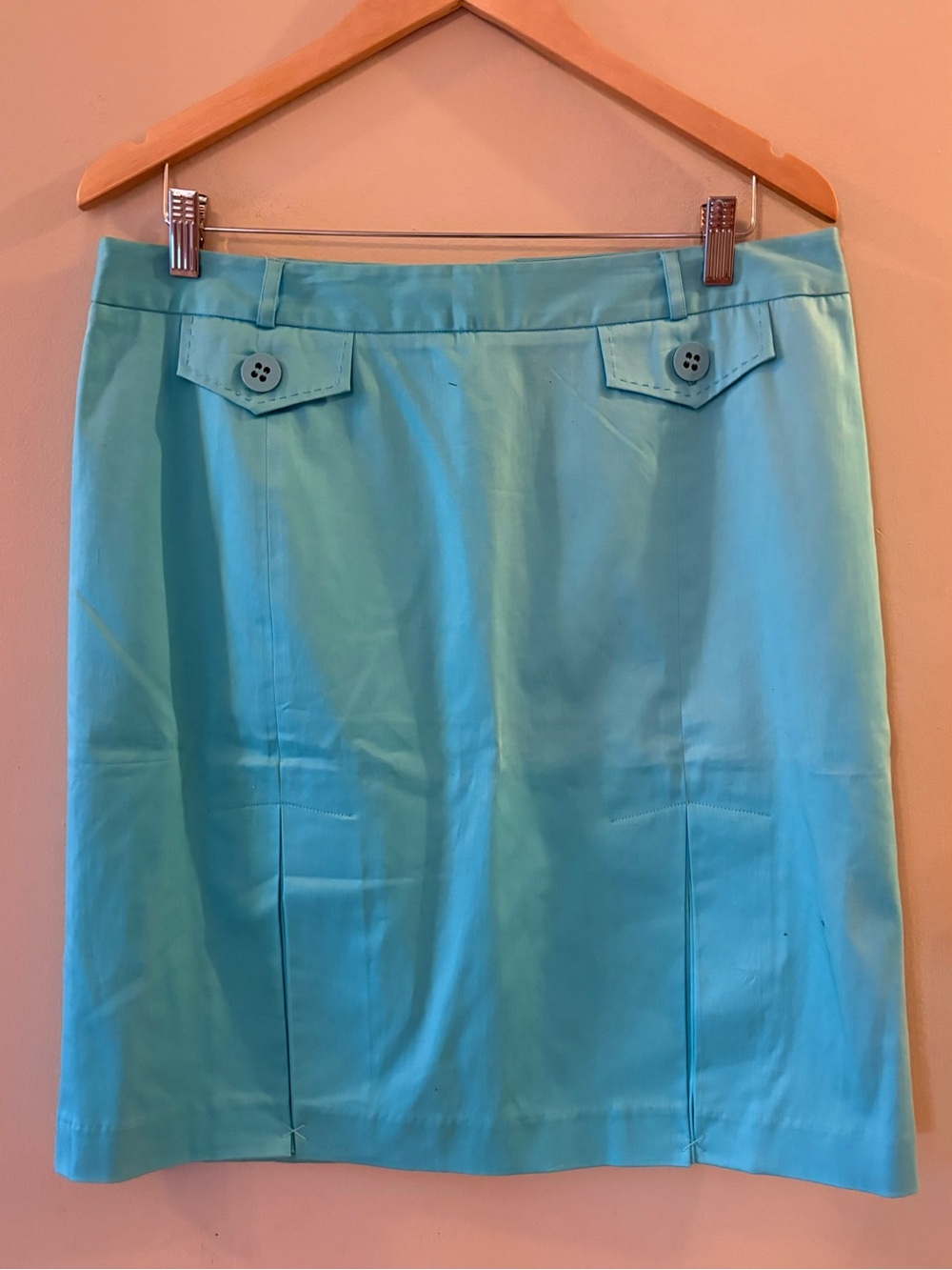 NWT Laura Turquoise Pencil Skirt - Vibrant Aqua Office Wear, Sz 14.